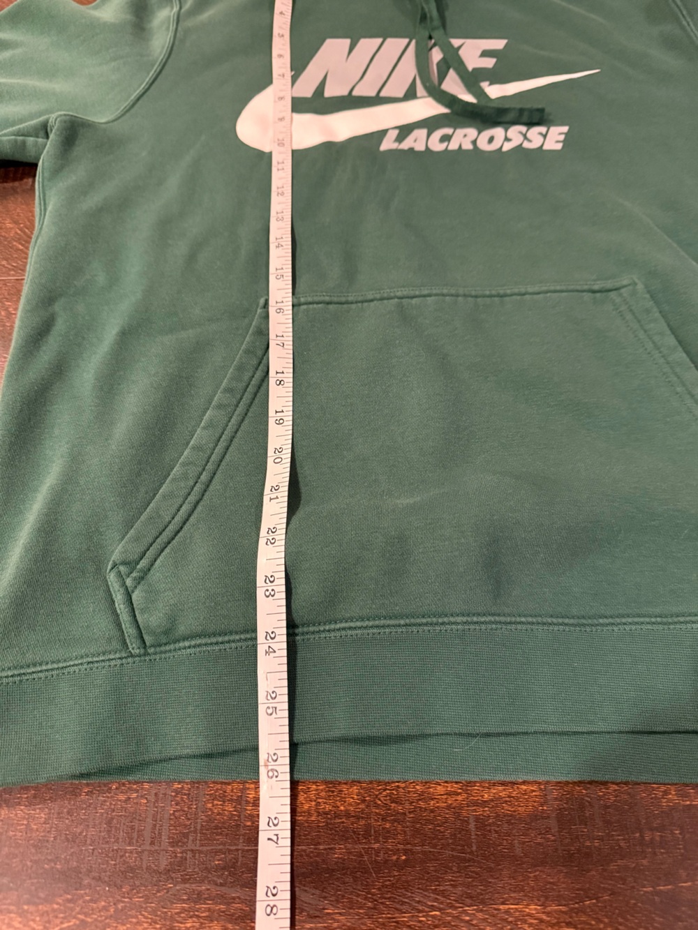 Nike Club Fleece Lacrosse Hoodie Green Pullover Men’s Medium - Picture 11 of 14